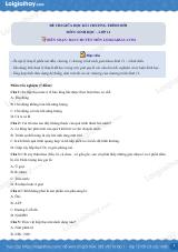 Đề thi giữa kì 1 Sinh 11 Cánh diều - Đề số 3